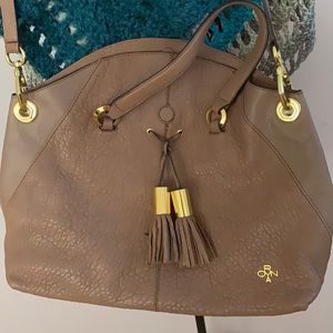 COPY - Oryany pebbled lamb skin leather shoulder bag